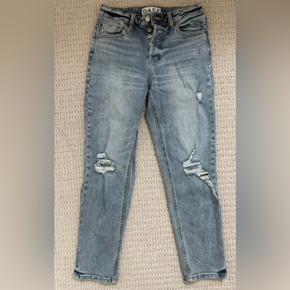DAZE Distressed Blue Jeans